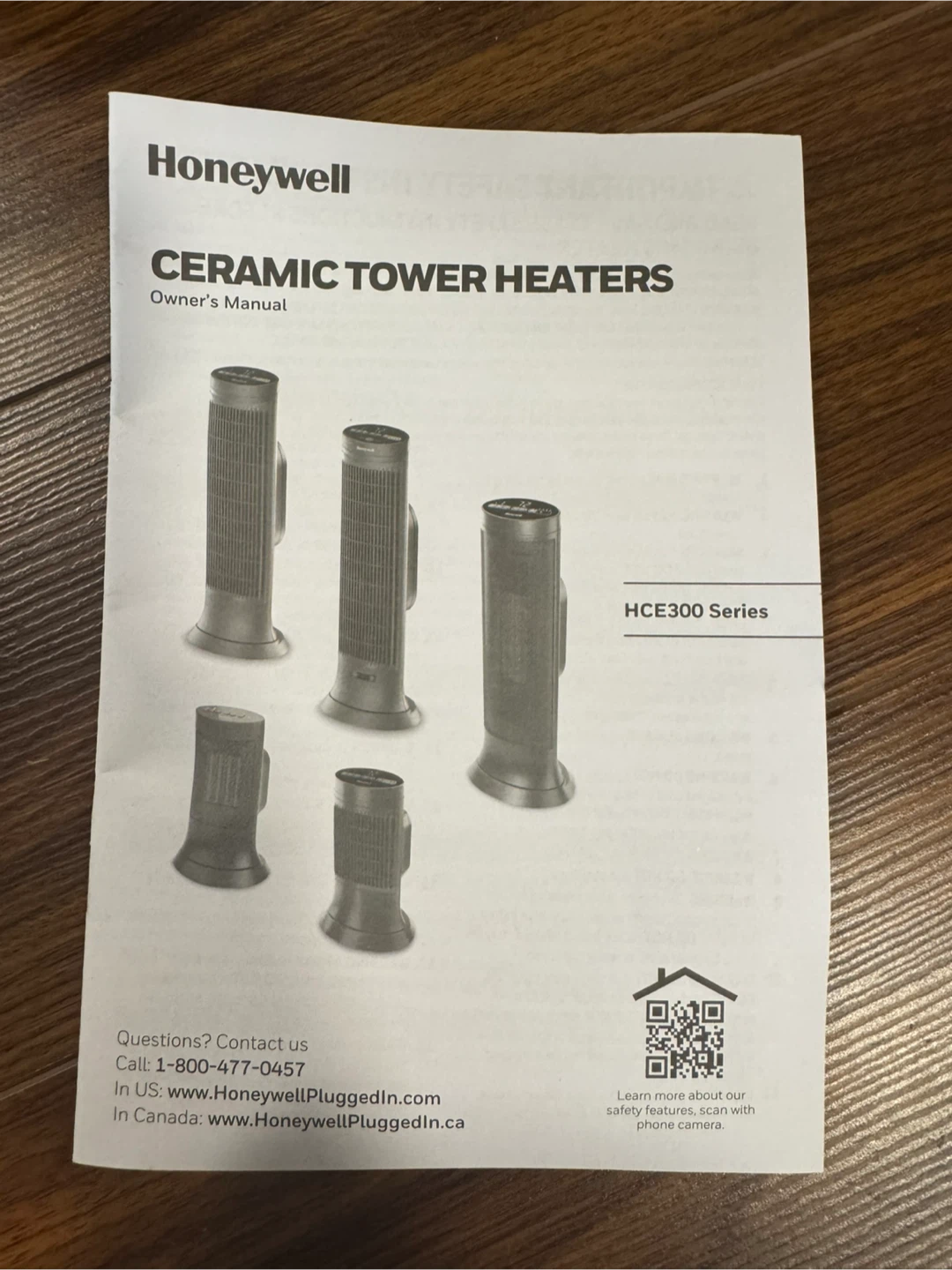 Honeywell Slim Ceramic Tower Heater HCE317BC - photo 3
