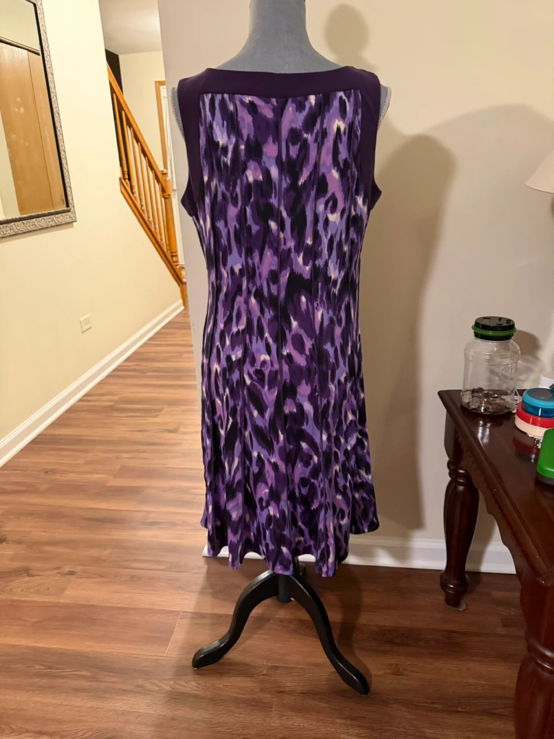 Perceptions New York Purple Print Sleeveless Dress - photo 3