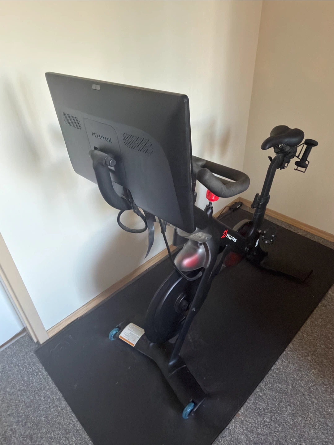 Peloton Bike with Shoes, Mat & Weights – Complete Set - photo 2