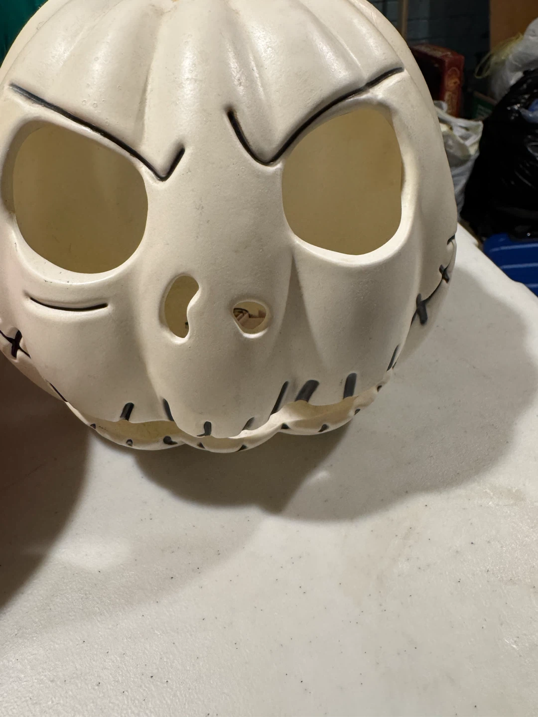 Plastic Jack Skellington Pumpkin Decor