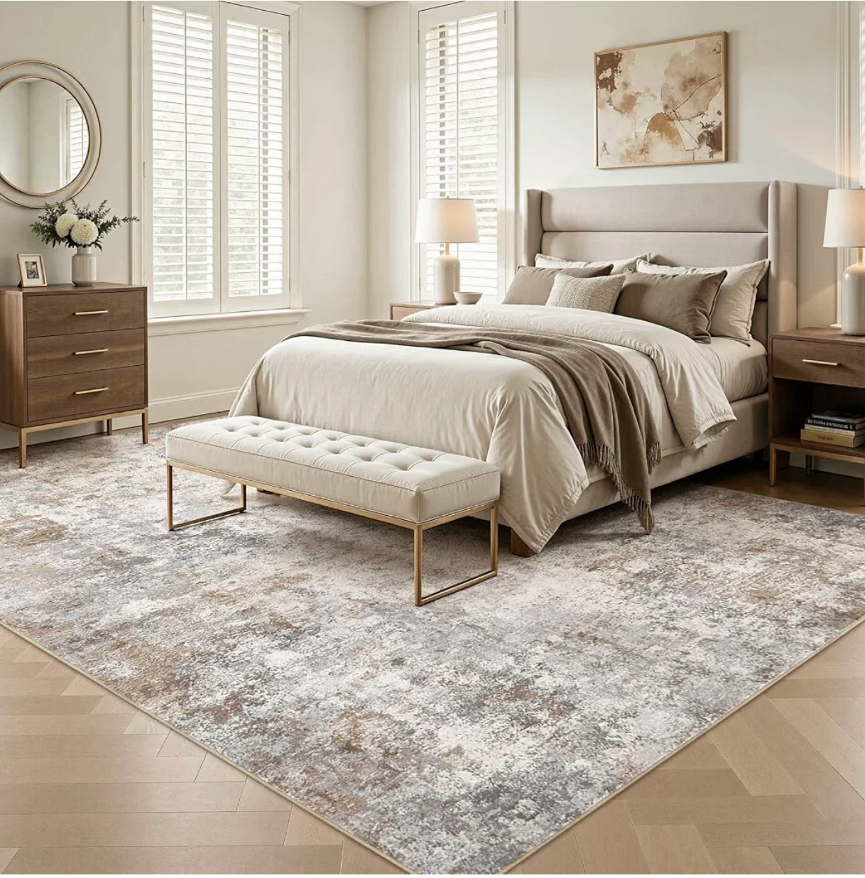 Large Abstract Area Rug - 9' x 12' - photo 3