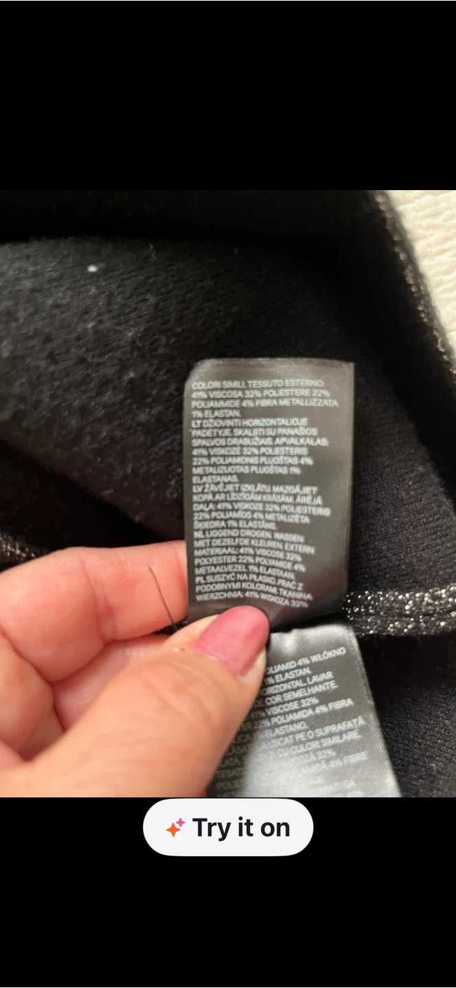 H&M Black Shimmer Knit Dress - photo 3