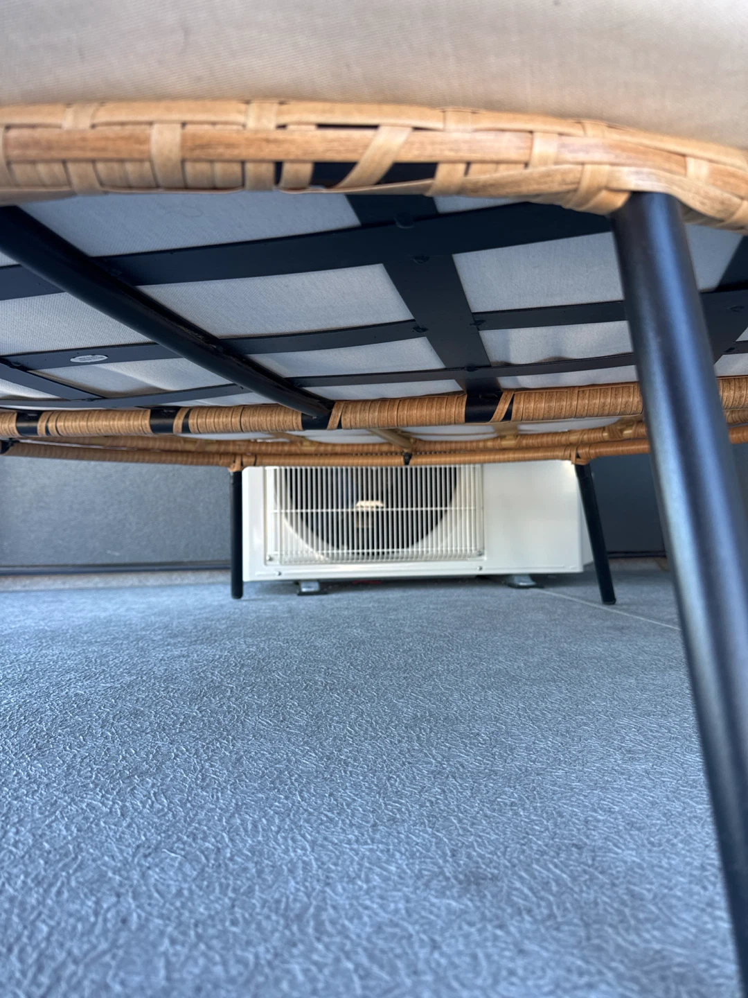 Rattan Outdoor Loveseat with Ottoman - photo 5