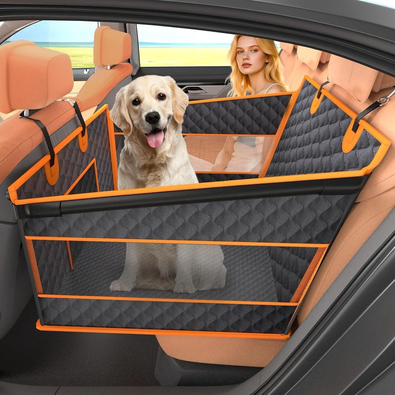 Instraella Dog Car Seat for Large Dogs - New