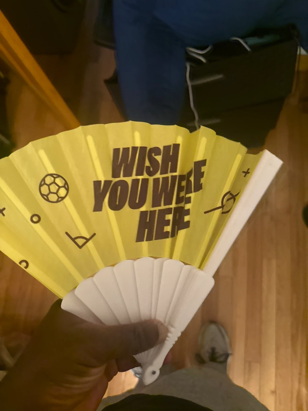 Wish You Were Here Folding Fan