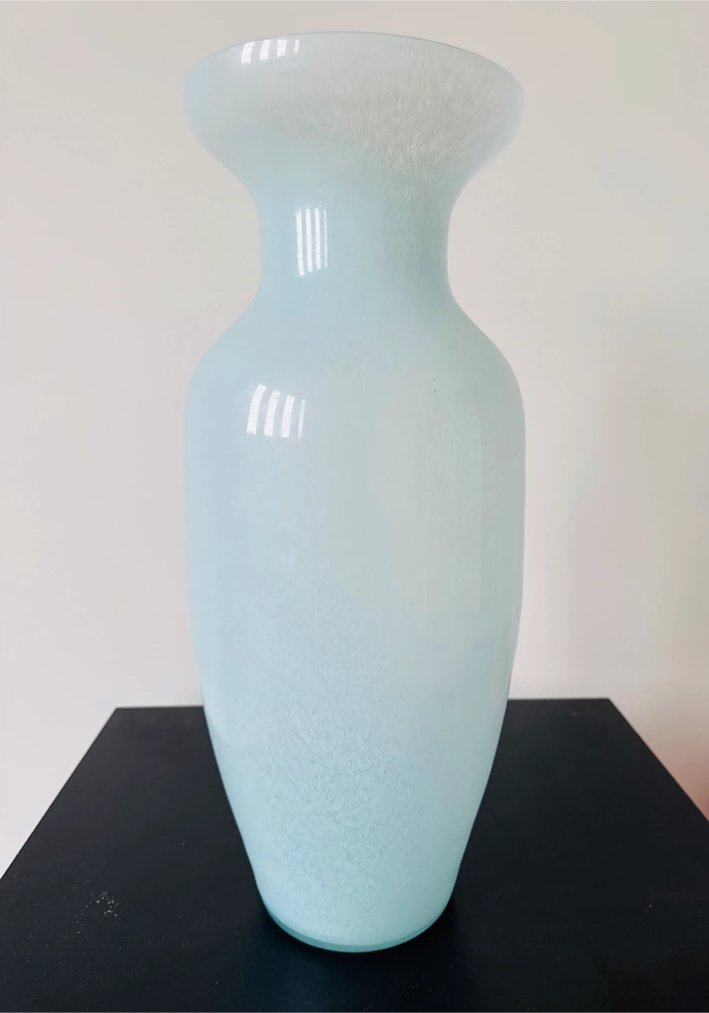 Pale Blue Glass Vase