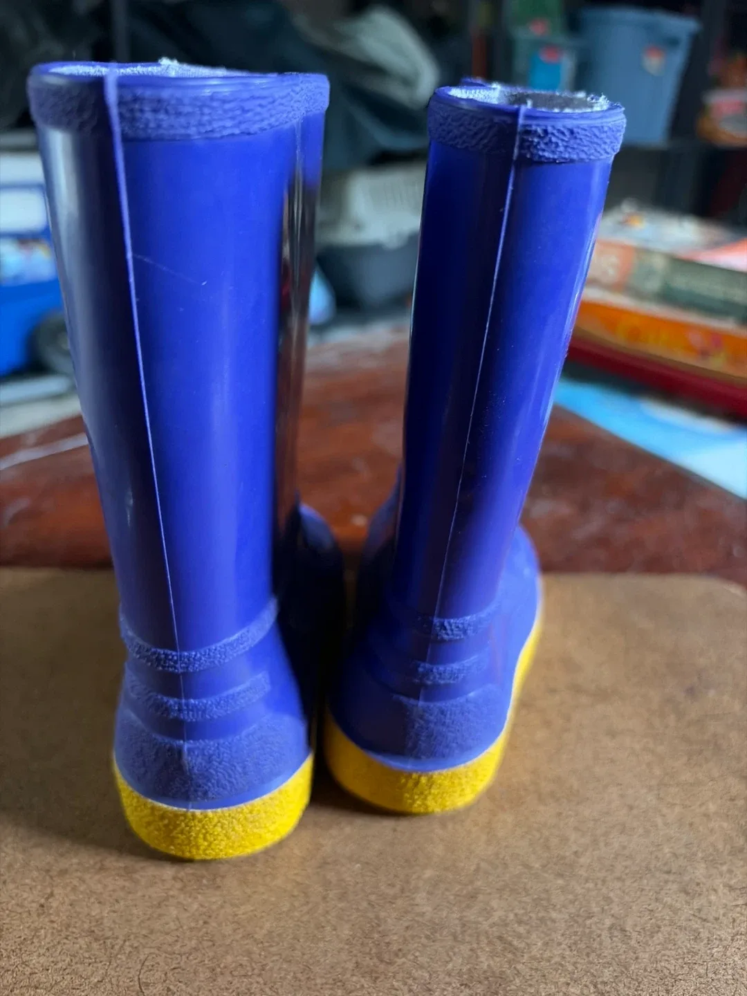 Blue Children's Rain Boots Size 6 - photo 3