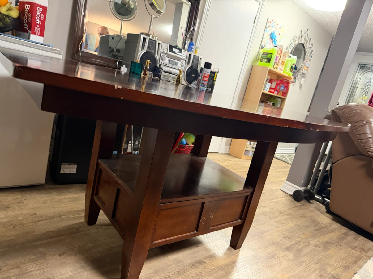 Dark Wood Dining Table - photo 2