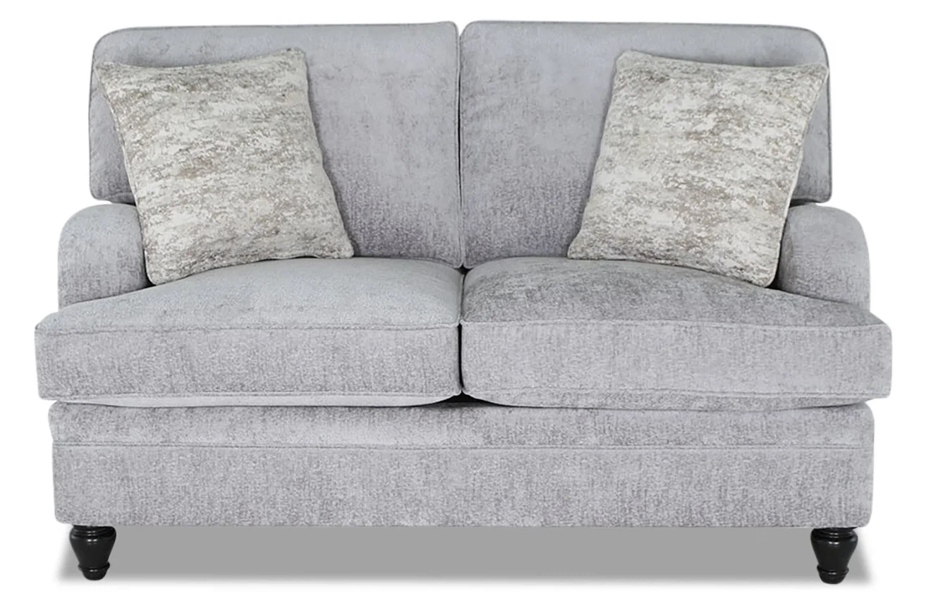 The Brick Bellmont Chenille Loveseat – Platinum Grey - photo 2