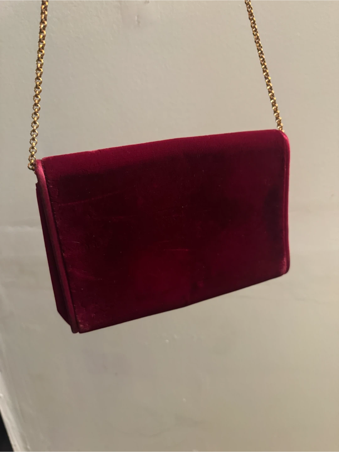Vintage Gucci Red Velvet Clutch - photo 3