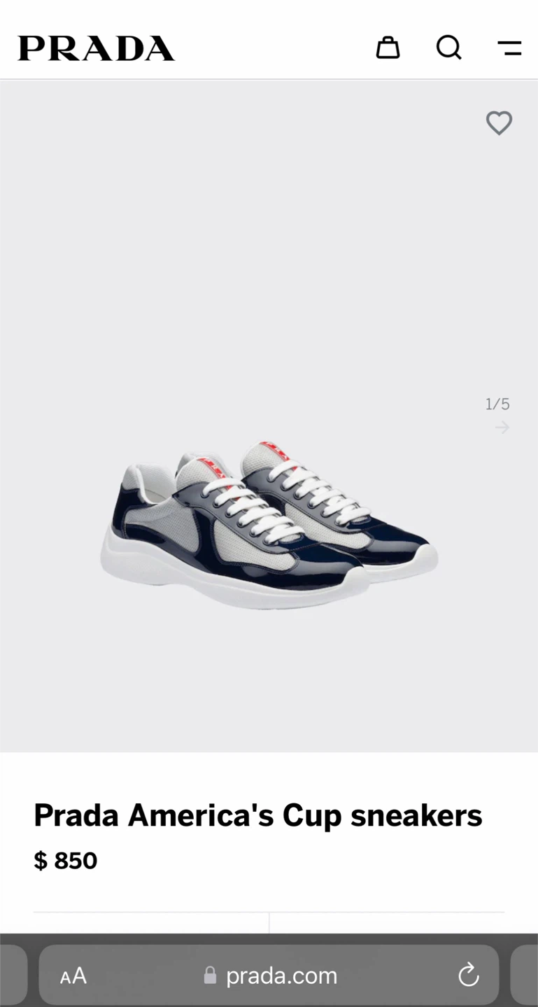 Prada Americas Cup Sneakers - photo 5
