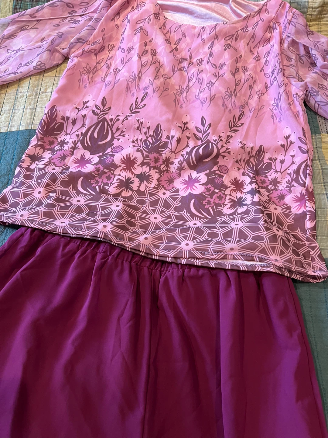 Floral Print Two-Piece Outfit Size XL - photo 2