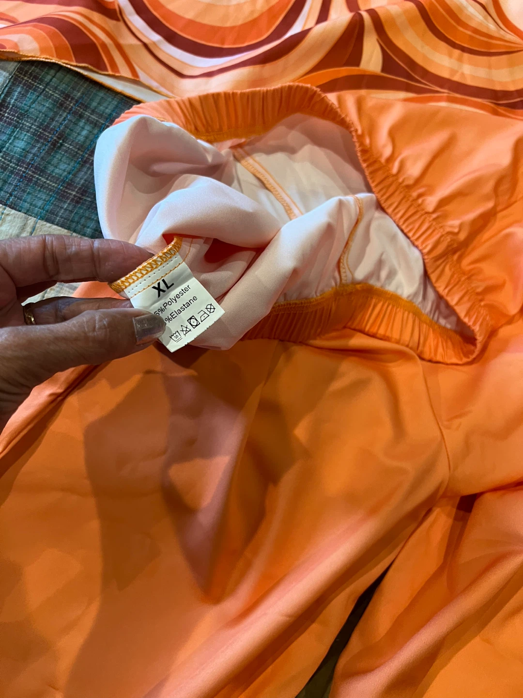 Orange Patterned Two-Piece Set XL - photo 2