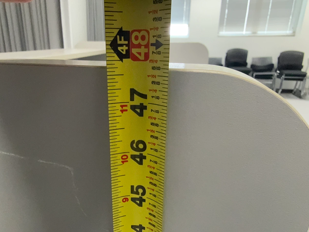 Grey cubicle desk - photo 5