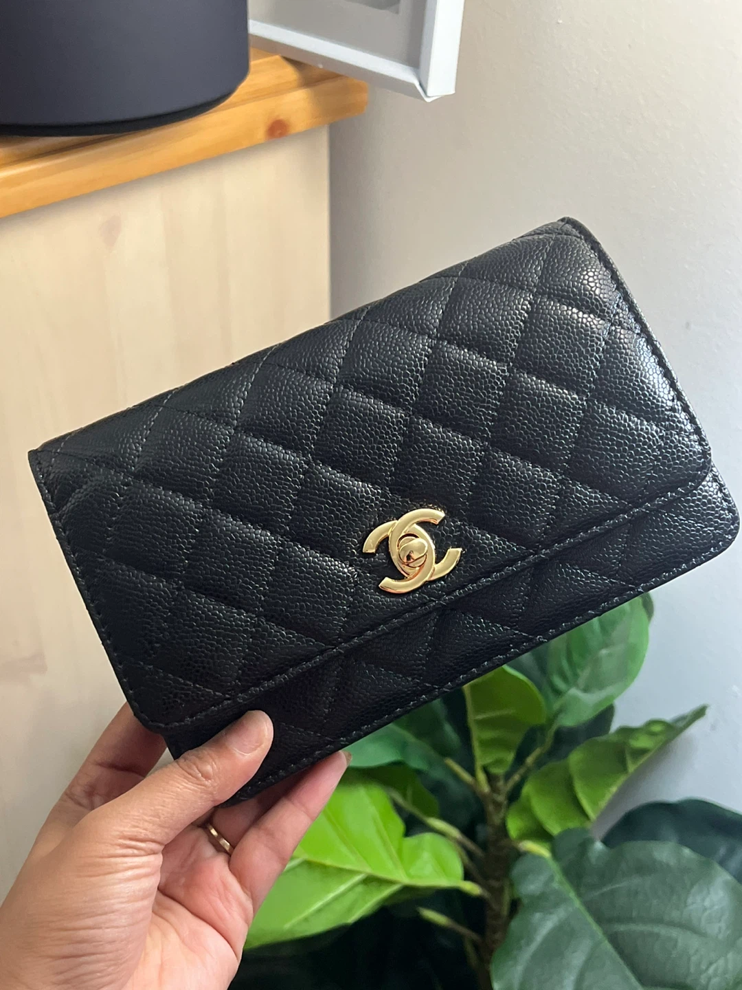 New black Chanel bag