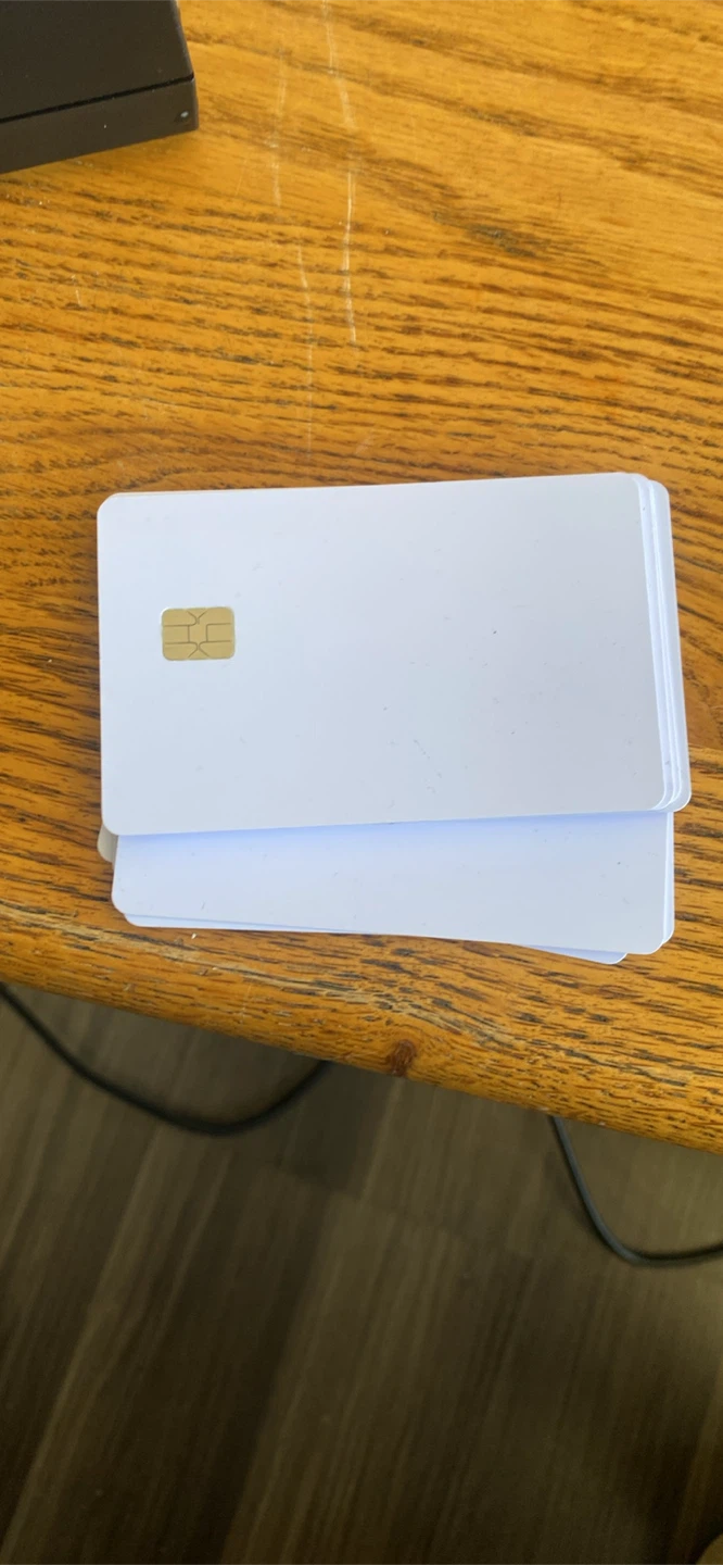 Blank White Smart Cards with Chip - photo 2