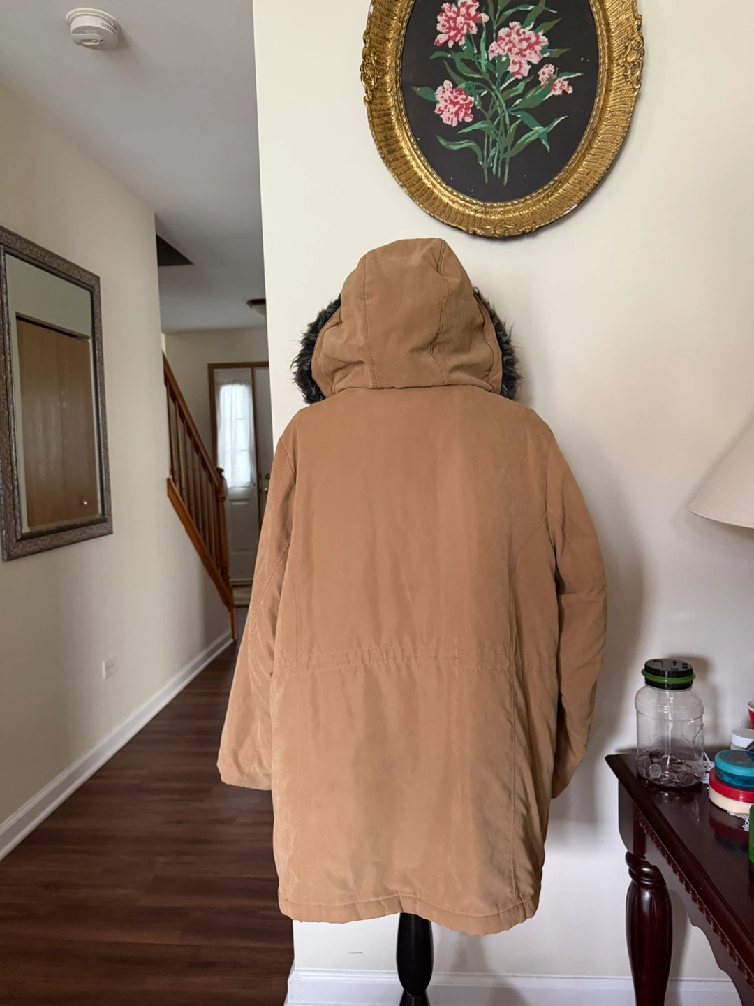Tan hooded winter parka size 2X - photo 2