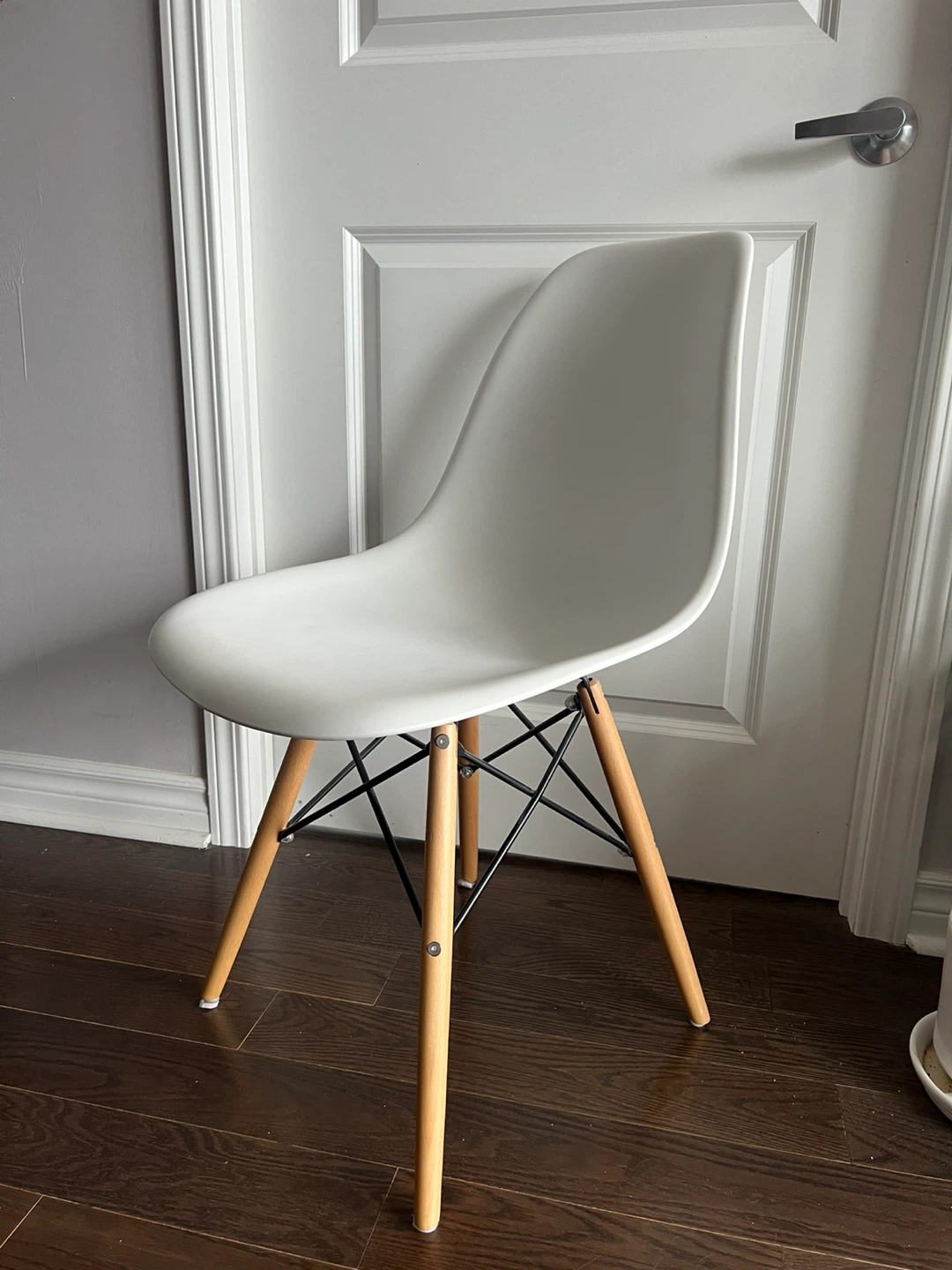 Eames Style Eiffel Dining Chair White
