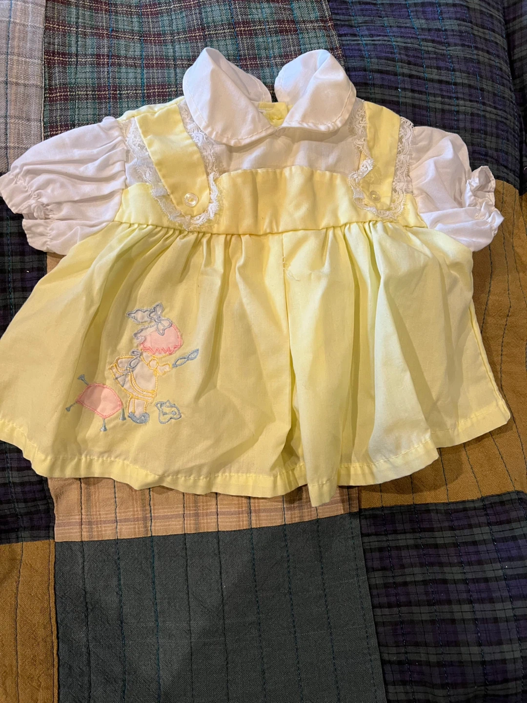 Two Vintage Style Baby Dresses Size 12