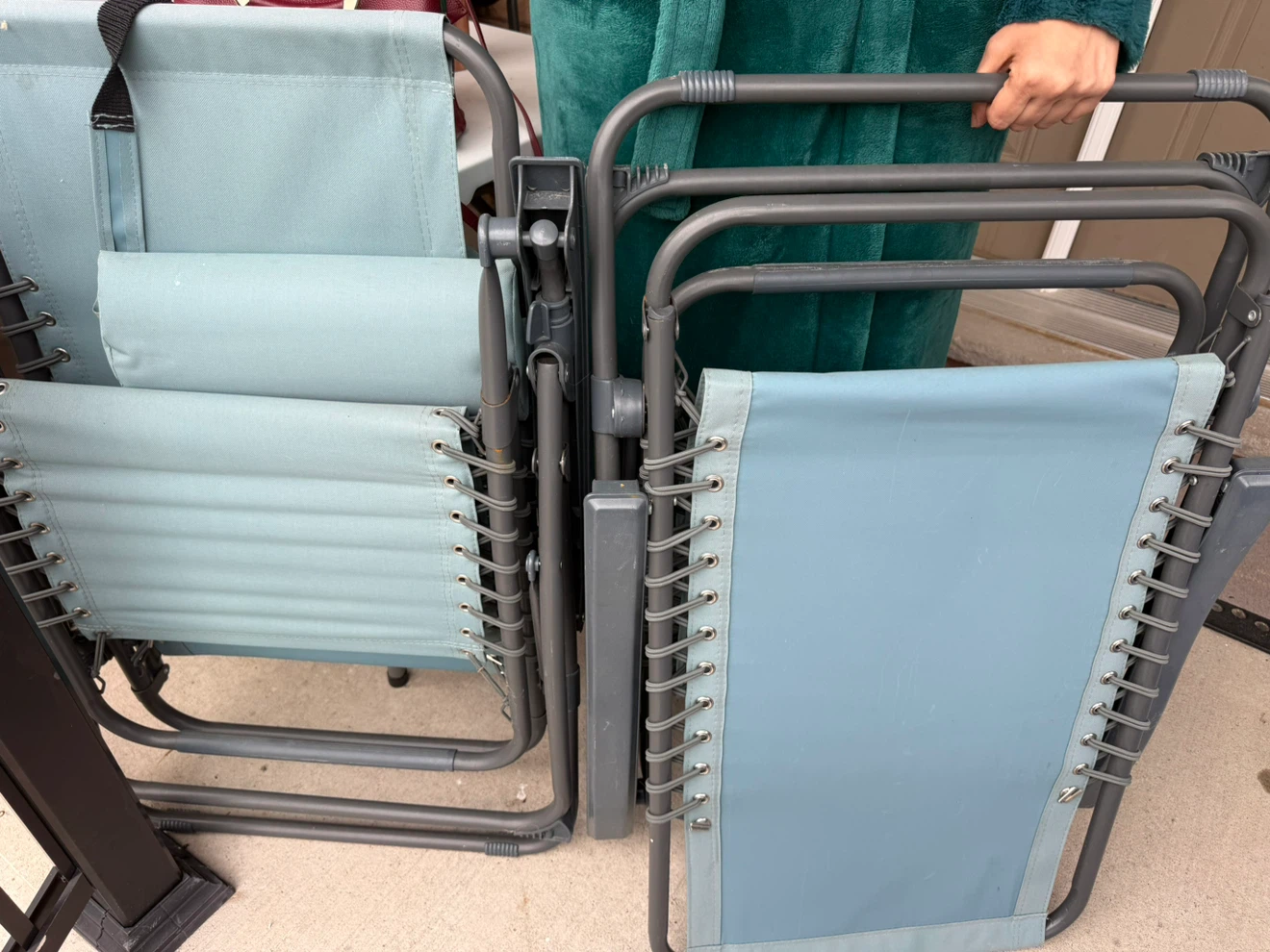 Two Blue Zero Gravity Chairs - photo 3