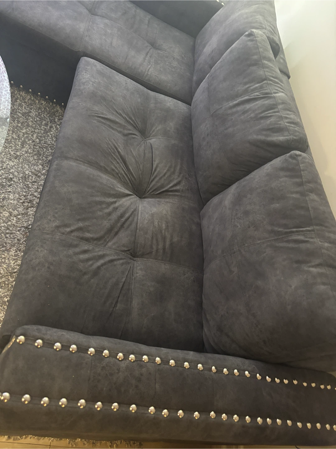 Grey Sectional Sofa bed with reversible Chaise - photo 3