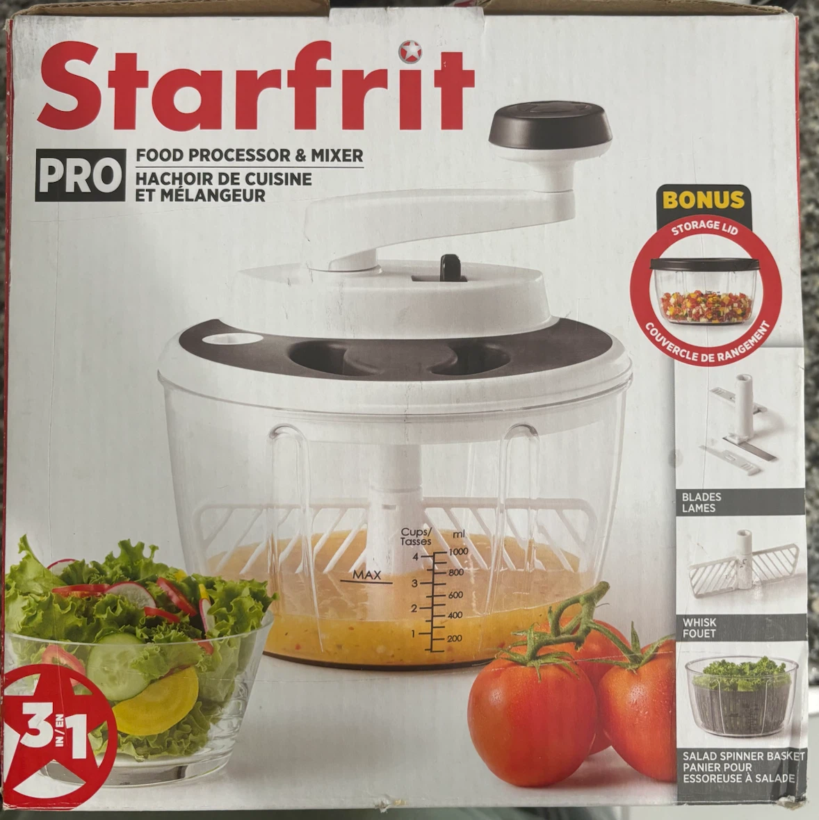 Starfrit Pro 3-in-1 Food Processor & Mixer