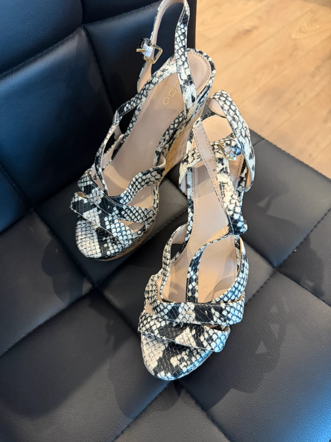 ALDO Snake Print Wedge Sandals - photo 2