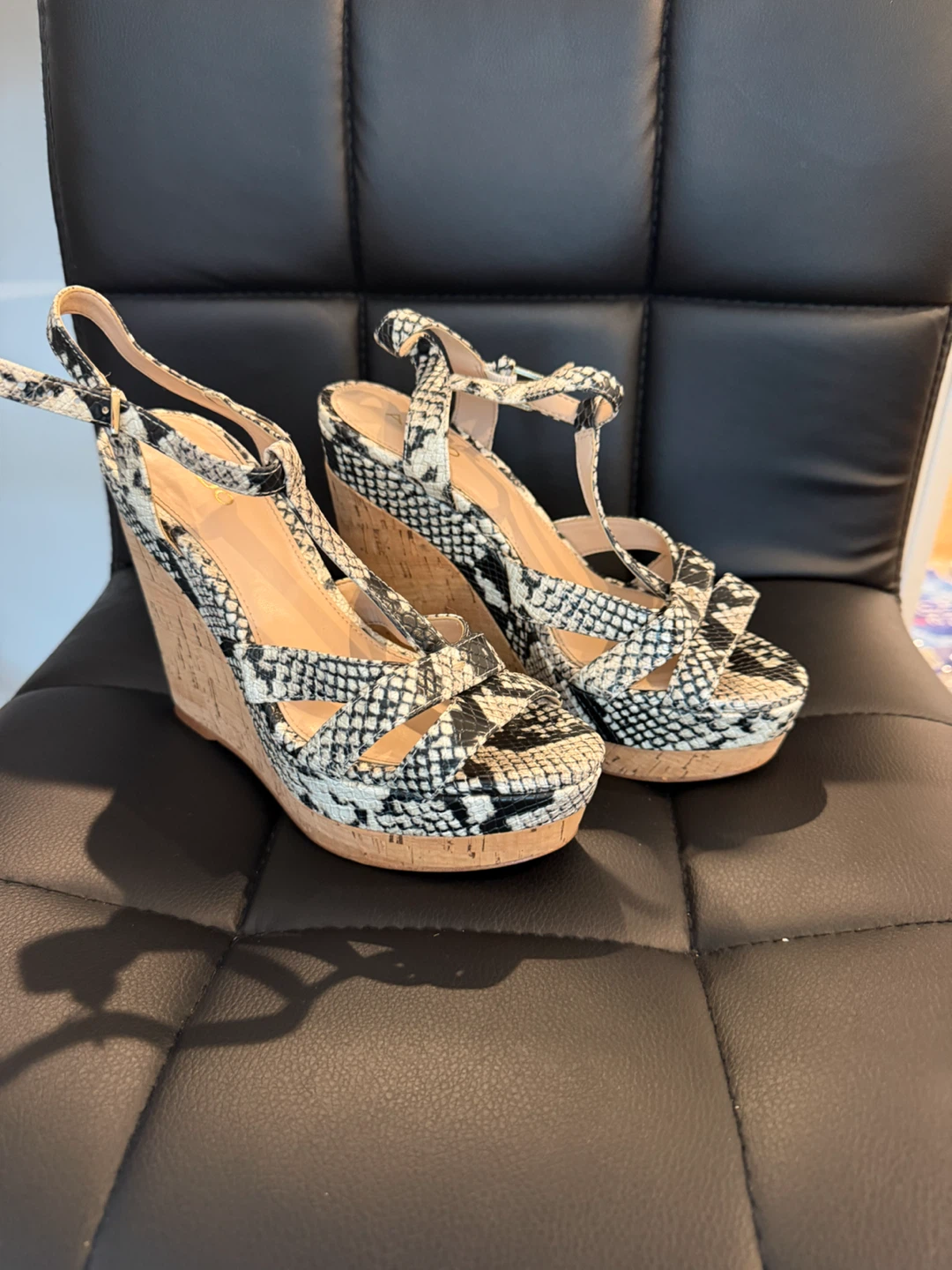 ALDO Snake Print Wedge Sandals - photo 3