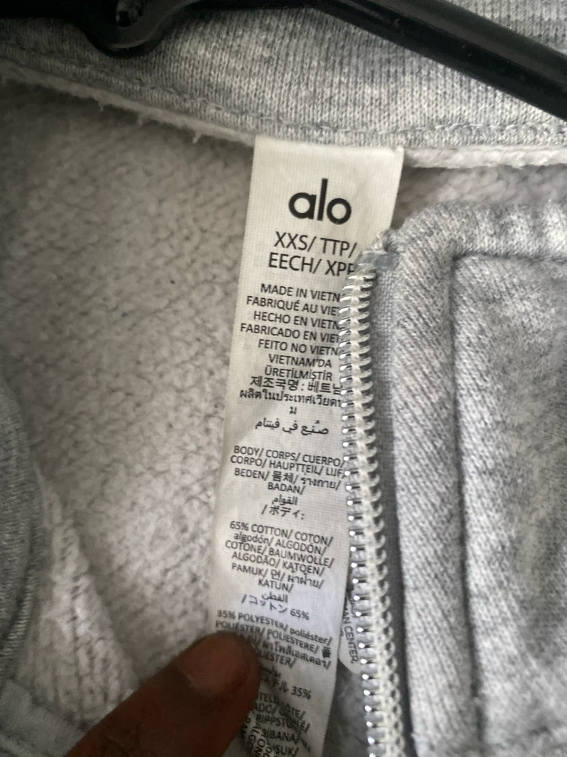 Alo Yoga Grey Half-Zip Pullover - photo 3