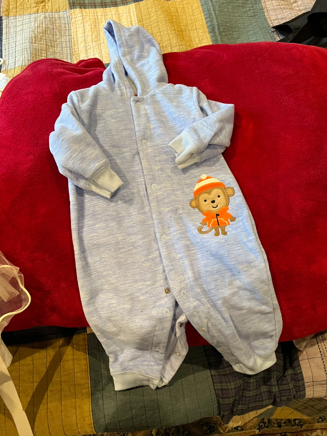 Child of Mine by Carter's hooded sleeper 6-9m