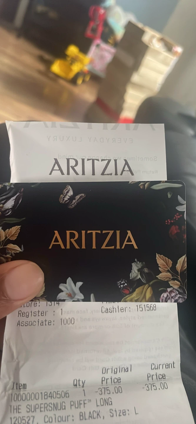 Aritzia gift card
