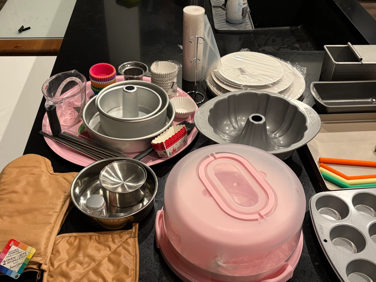 collection of baking pans and tools - photo 4