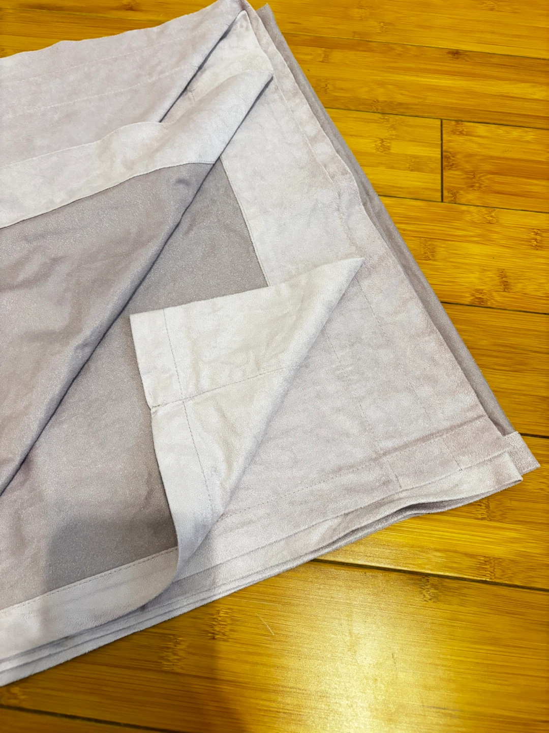 Set of Two Light Purple Velvet Curtains - photo 5