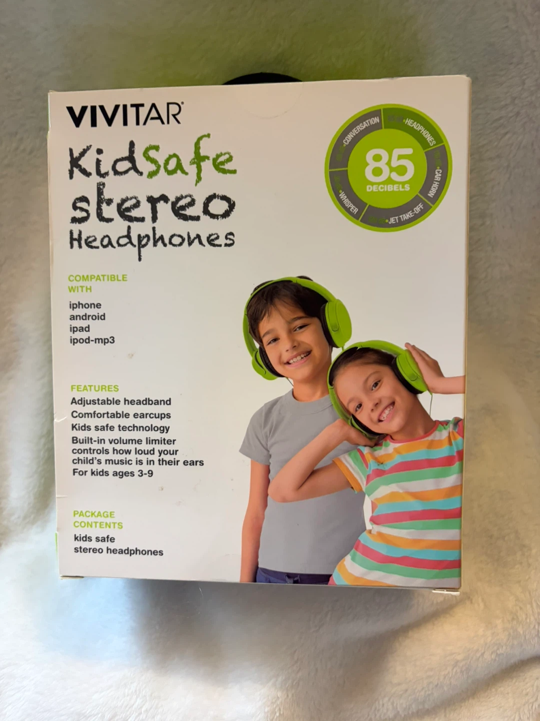 Vivitar Kidsafe Stereo Headphones Lime - photo 2