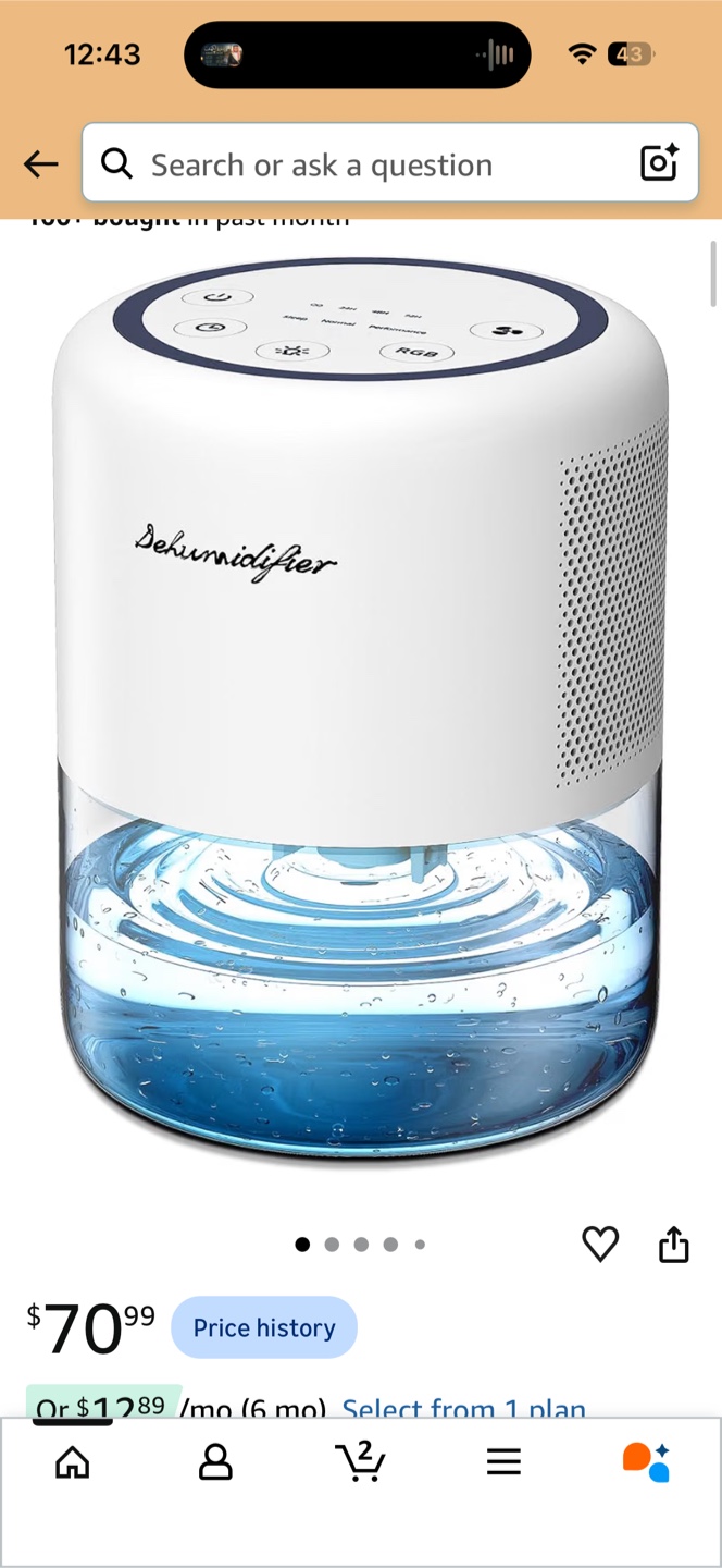 Brand new Compact Electric Dehumidifier