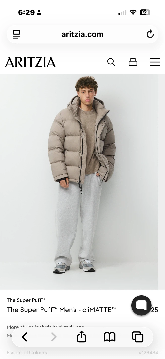 New Aritzia The Super Puff Men's cliMATTE - photo 2