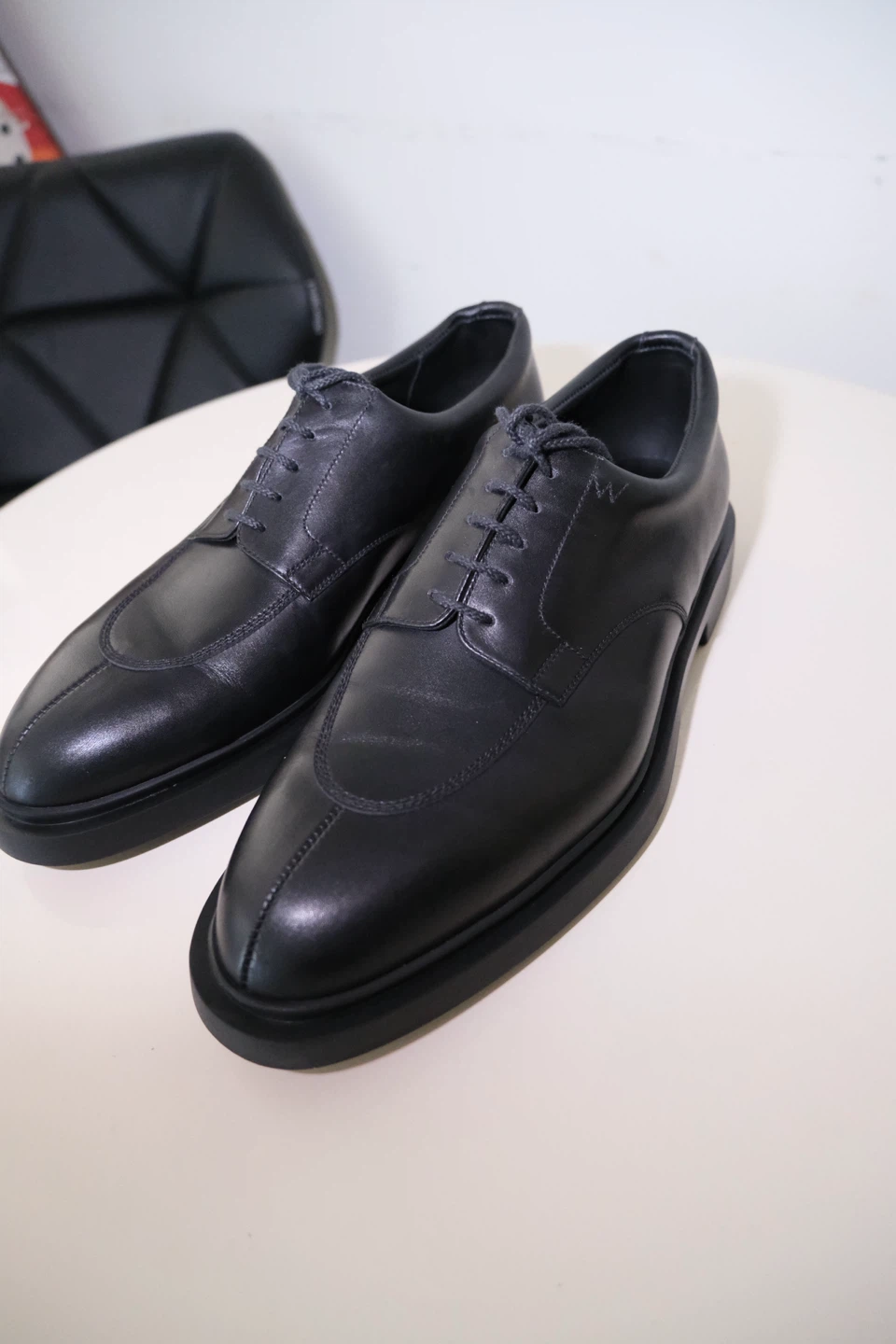 J.M. Weston Black Leather Shoes Derby