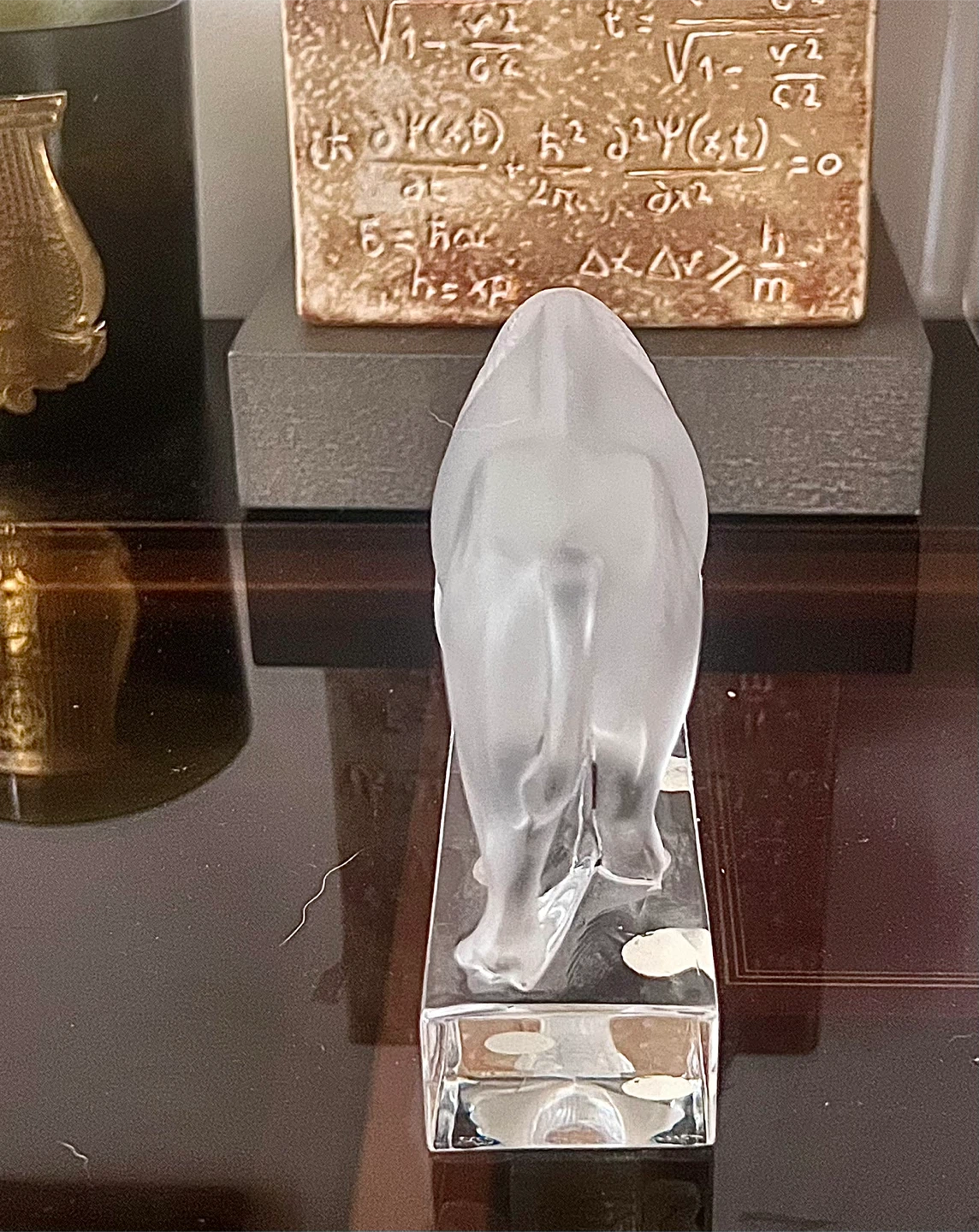 Lalique France Crystal Bison Paperweight – Signed – Mint - photo 3