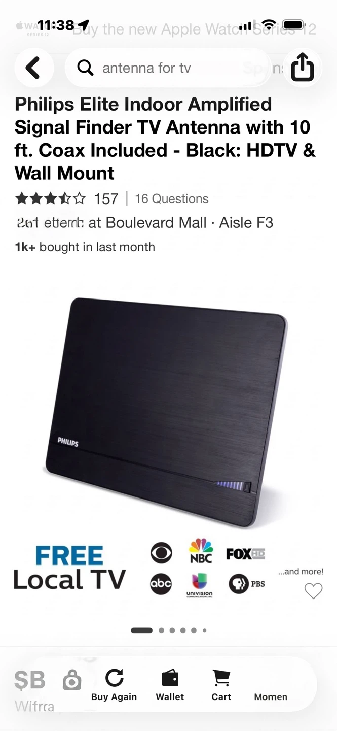 Philips Elite Indoor Amplified HDTV Antenna - photo 3
