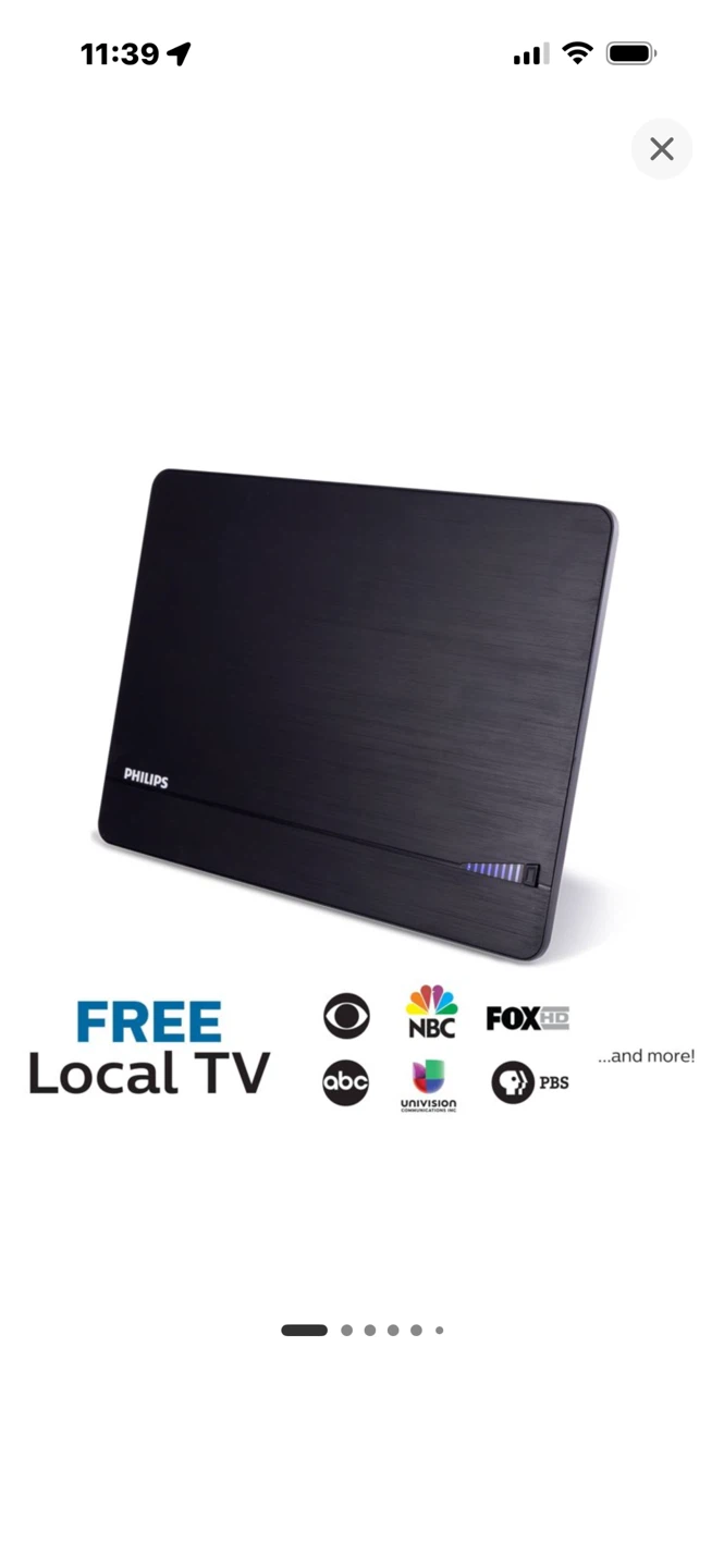 Philips Elite Indoor Amplified HDTV Antenna - photo 4