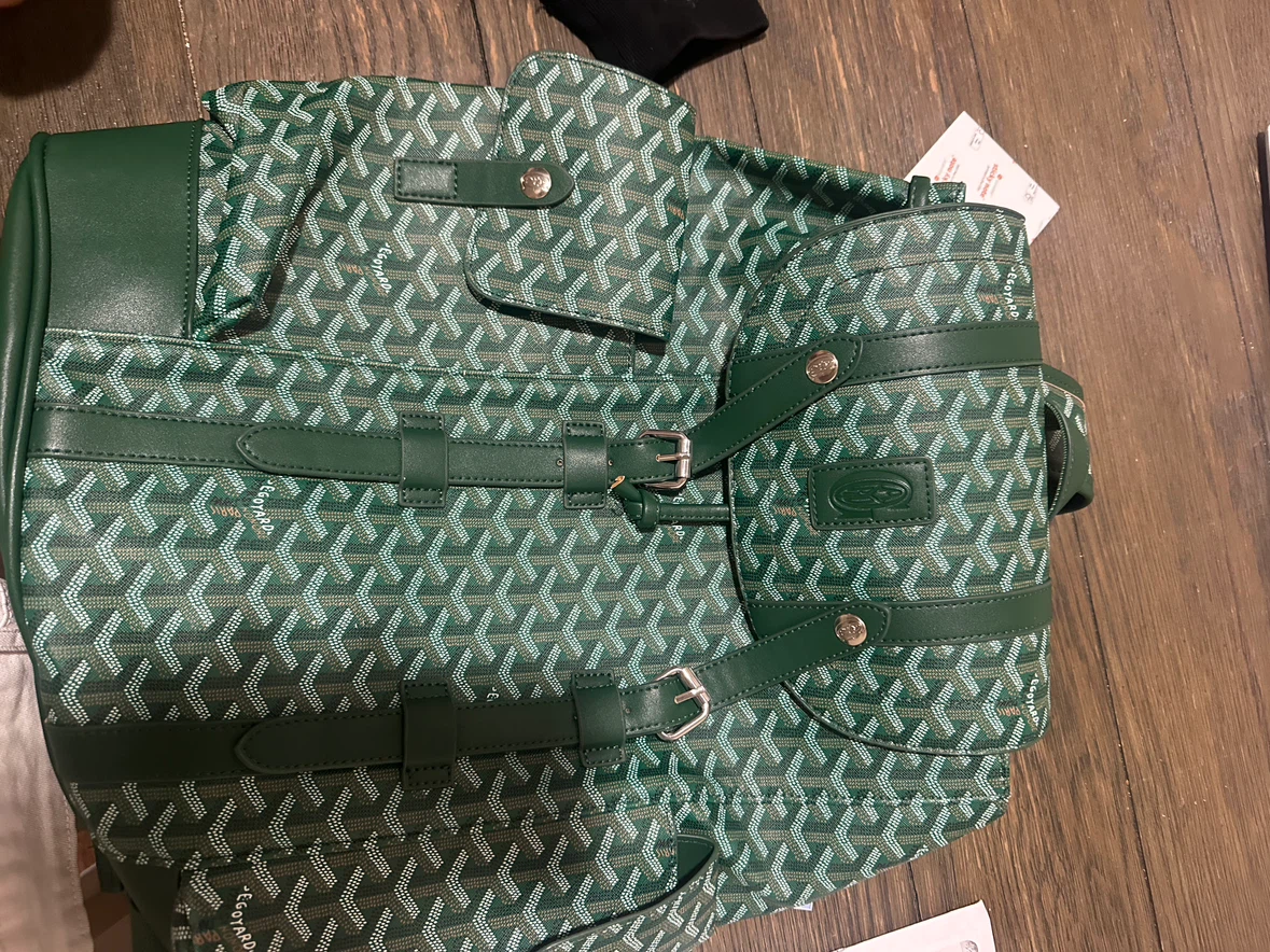 EGOYARD Green Patterned Backpack