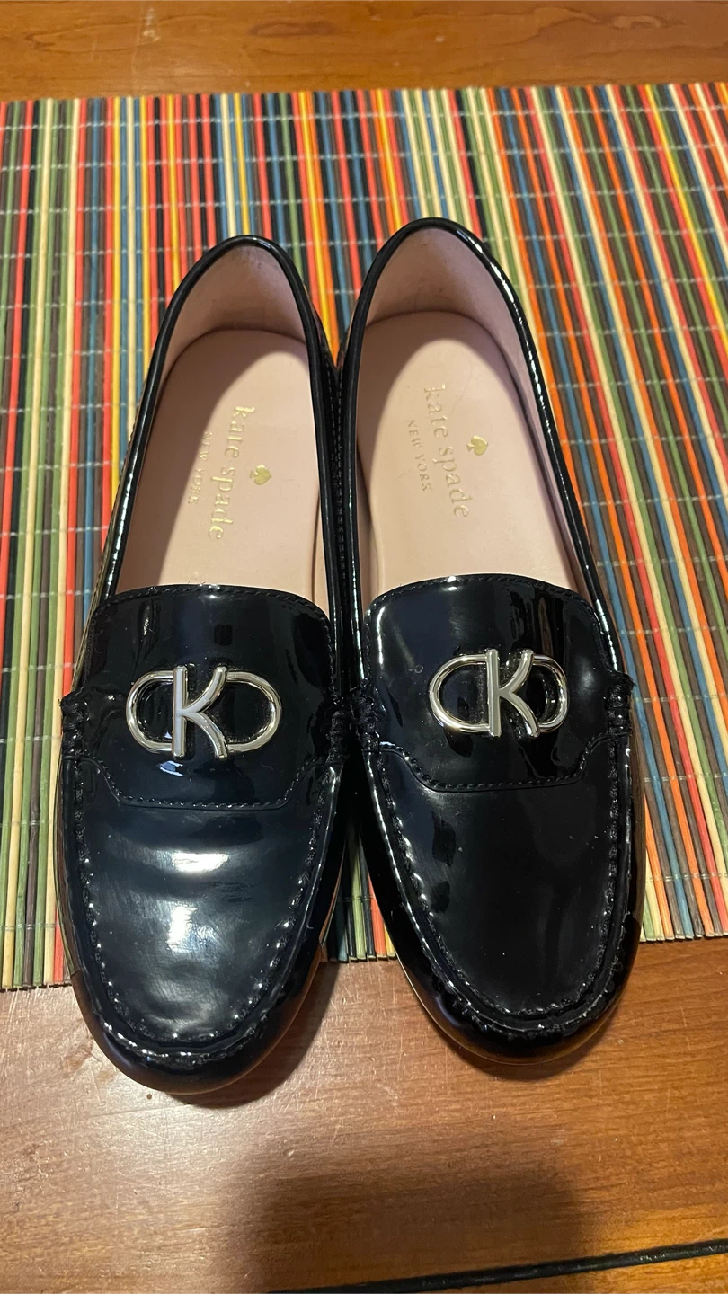 Kate Spade New York Black Patent Loafers