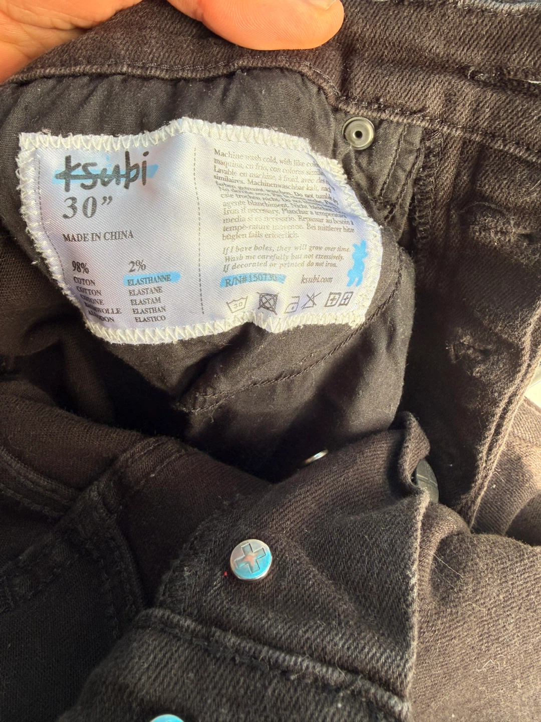 Ksubi Black Jeans Size 30 - photo 2