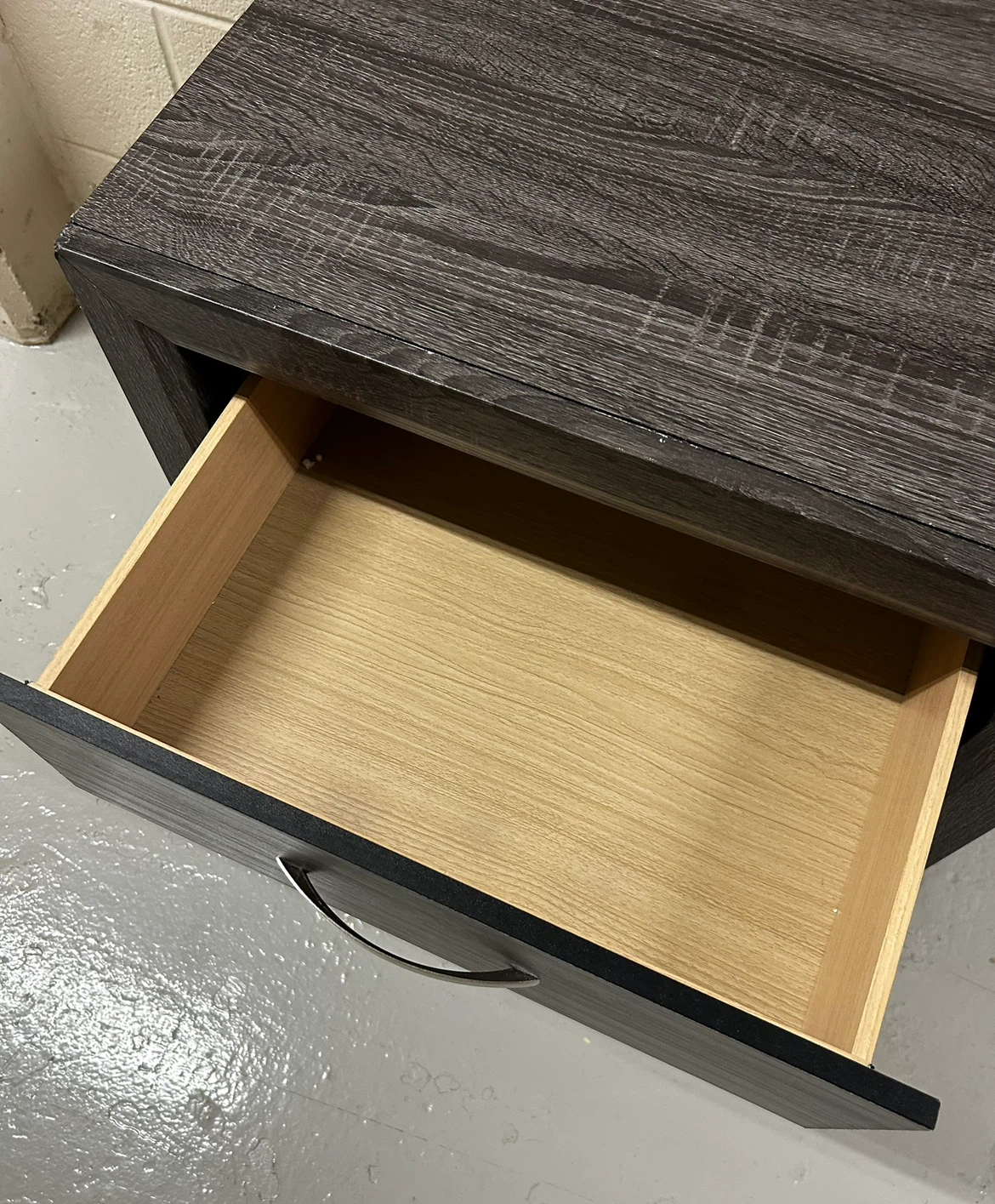 SALE Two-Drawer Nightstand gray wood - photo 5