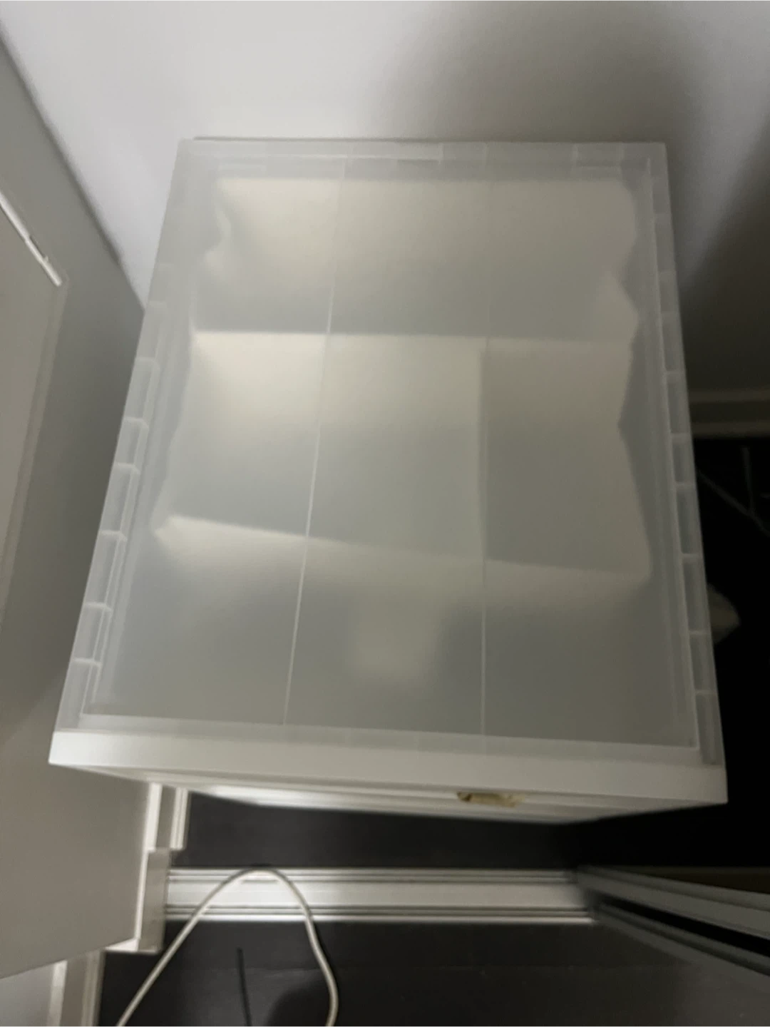 MUJI Wide Closet Storage Box Drawers with IKEA fabric organizer - photo 2