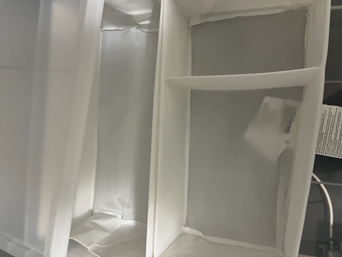 MUJI Wide Closet Storage Box Drawers with IKEA fabric organizer - photo 4