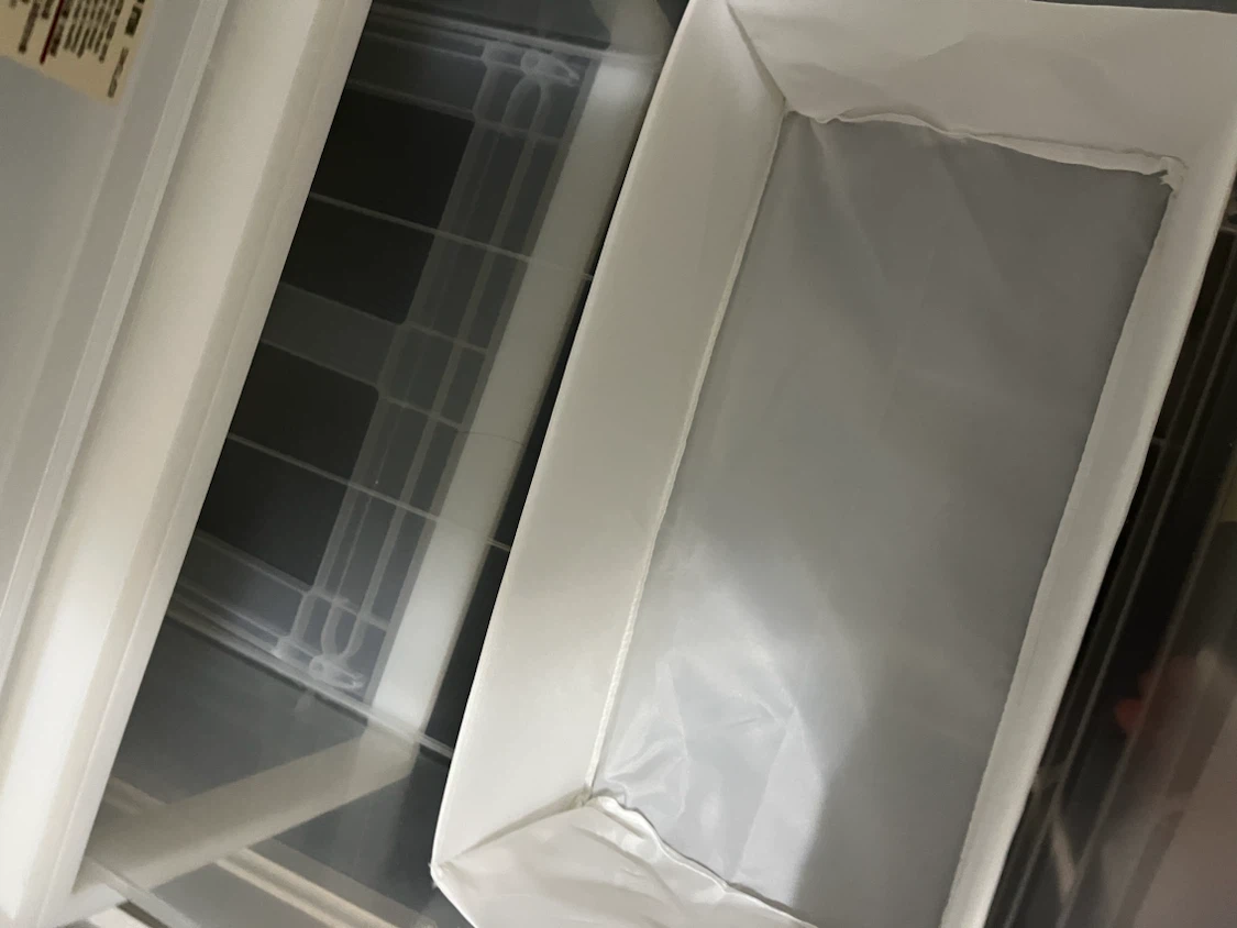 MUJI Wide Closet Storage Box Drawers with IKEA fabric organizer - photo 5