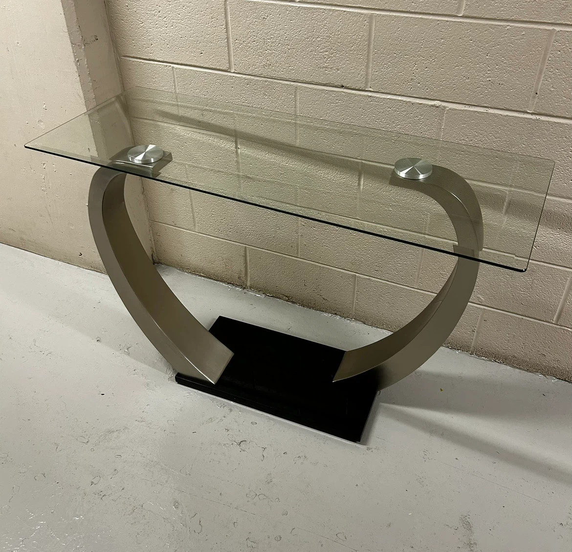 SALE Modern Glass Console Table - photo 2