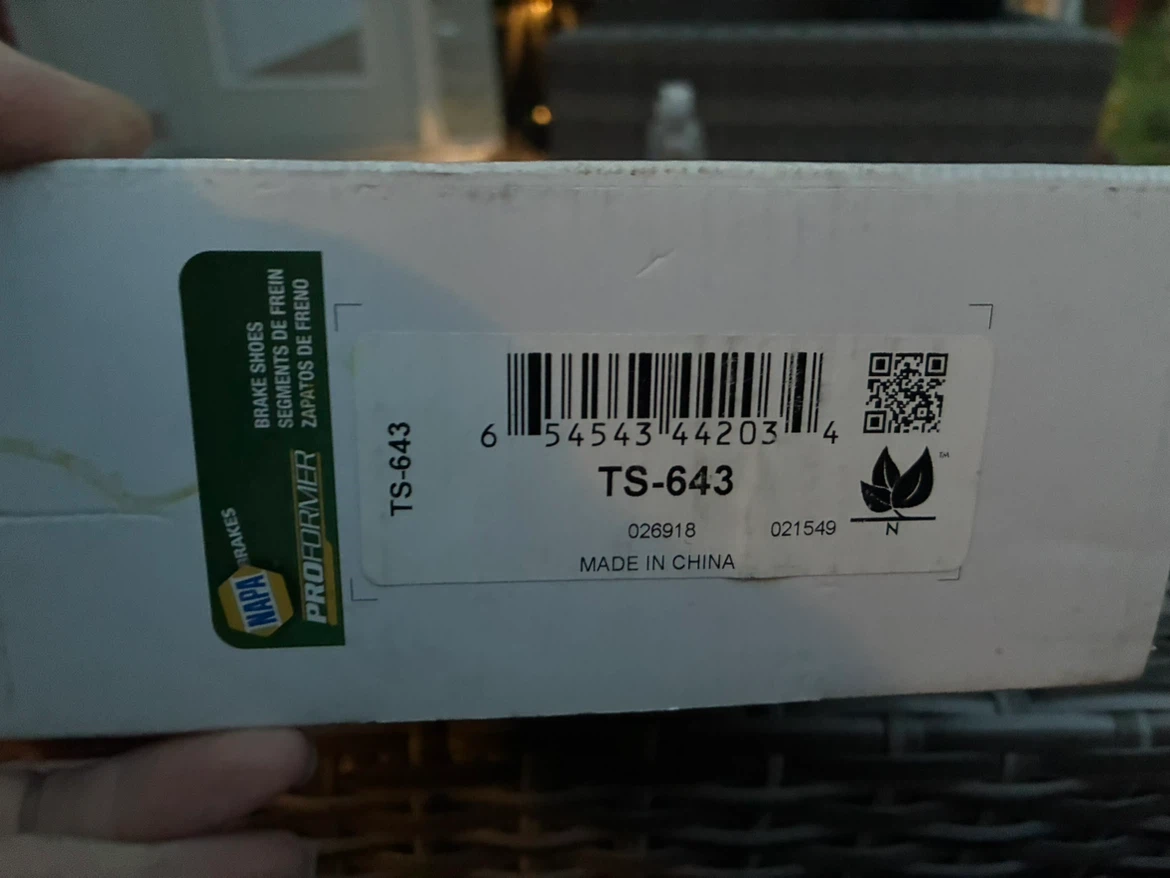 NAPA Proformer Brake Shoes TS-643 - photo 3