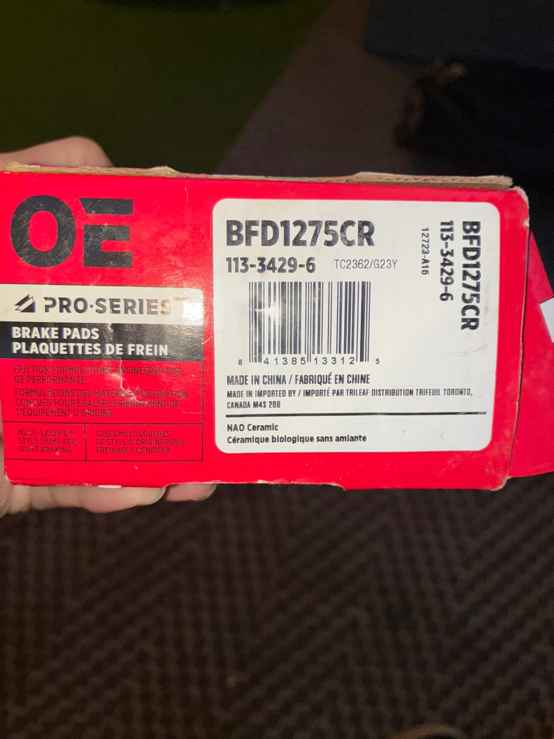 OE Pro-Series Brake Pads BFD1275CR - photo 2